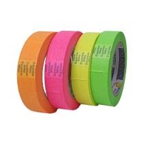 Kit De Fita Crepe Neon Colorida Com 4 Cores De 24mm X 50m