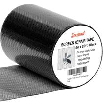Kit de fita de reparo de tela de janela Secopad Black 10cm x 6m