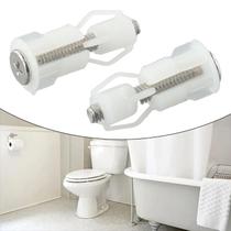 Kit De Fixação Para Assento De Vaso Sanitário Branco Com Parafusos, Tampa E Capa, 2 Peças, Peça De