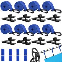 Kit de Fixação para Capa de Piscina codree 24 Peças com Alças e Presilhas para Capa Solar Kit de Fixação para Capa de Piscina codree 24 Peças com Alças e Presilhas para Capa Solar