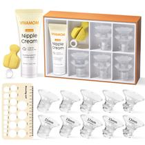 Kit de flange de bomba de mama Vivamom 13-21mm com creme para mamilos