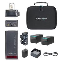 Kit de flash Flashpoint eVolv 200 Pro II TTL com bateria extra