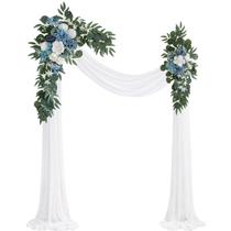 Kit de flores em arco de casamento Olalaka Light Blue (pacote com 3)