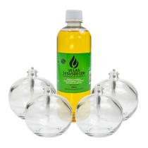 Kit De Fluido Citronela 500ml Com 4 Velas Lamparinas Para Mesa De Jantar Kit De Fluido Citronela 500ml Com 4 Velas Lamparinas Para Mesa De Jantar