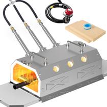 Kit de Forja Portátil Nelyrho com 3 Queimadores e Regulador de 30 PSI