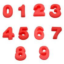 Kit De Formas Numéricas De Silicone Do 0 a 9 Kit De Formas Numéricas De Silicone Do 0 a 9