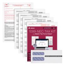 Kit de Formularios de Impuestos Adams 2024 1099 NEC para 30 Destinatarios, 4 Partes