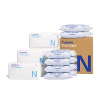 Kit de fraldas para bebês e lenços umedecidos Coterie Size NB (186 fraldas + 672 toalhetes)