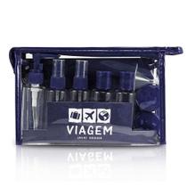 Kit De Frascos Com 10 Peças Jacki Design Azul Kit De Frascos Com 10 Peças Jacki Design Azul