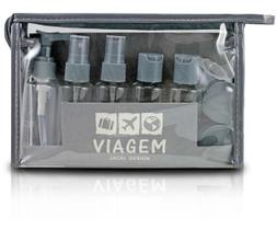 Kit De Frascos Organizadores Para Viagem 10 Peças Jacki Design
