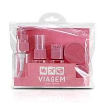 Kit de frascos p/ viagem 7 pcs viagem - Jacki Design