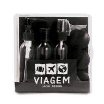 Kit De Frascos Para Viagem 9 Peças Jacki Design Várias Cores Kit De Frascos Para Viagem 9 Peças Jacki Design Várias Cores