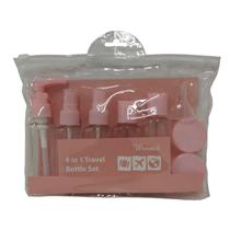 Kit de Frascos para Viagem 9 Peças Porta Shampoo Creme