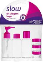 Kit De Frascos Para Viagem Lanossi Slow To Go Ls7515 - 06 peças - Kit para Viagem