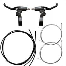 Kit de Freio De Bicicleta Aro 26 Aro 29 Completo Freio Bike Cabos Conduite Freio Traseiro Dianteiro Manete Alumínio Par Maçaneta 3M Conduite C/ Teflon Kit de Freio De Bicicleta Aro 26 Aro 29 Completo Freio Bike Cabos Conduite Freio Traseiro Dianteiro Manete Alumínio Par Maçaneta 3M Conduite C/ Teflon
