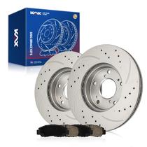 Kit de freio KAX com rotores frontais perfurados e com fenda Accord Civic Kit de freio KAX com rotores frontais perfurados e com fenda Accord Civic