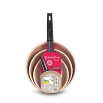 Kit de Frigideira Magnific Cereja Alumínio Antiaderente 16 20 24cm Panelux