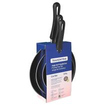 Kit de Frigideiras Caribe com Revestimento Antiaderente Starflon Max 16cm / 20cm / 24cm Vermelho 3 Peças - Tramontina