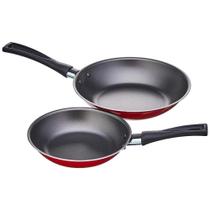 Kit de Frigideiras Garlic com Revestimento Interno Antiaderente 16cm / 20cm Vermelho 2 Peças - Brinox