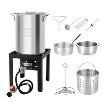 Kit de fritadeira para Turquia e peixe ROVSUN 30QT com propano de 55.000 BTU