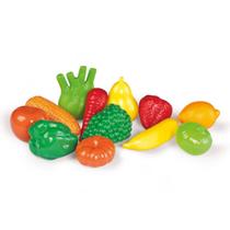 Kit de frutas e verduras com 12 peças - tateti - 209