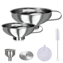 Kit de Funis de Aço Inoxidável YEVIOR 5 Peças Kit de Funis de Aço Inoxidável YEVIOR 5 Peças
