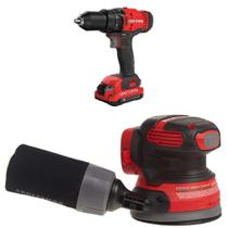 Kit de furadeira/perfuratriz sem fio + Random Orbit Sander Craftsman V20 Kit de furadeira/perfuratriz sem fio + Random Orbit Sander Craftsman V20