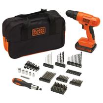 Kit de furadeira sem fio BLACK+DECKER 20V MAX* POWERCONNECT