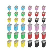 Kit De Fusíveis Automotivos Jcase Com 36 Peças, Padrão Alto E Baixo Perfil, 20A 30A 40A 50A 60A 80A Kit De Fusíveis Automotivos Jcase Com 36 Peças, Padrão Alto E Baixo Perfil, 20A 30A 40A 50A 60A 80A