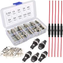 Kit de Fusíveis Gebildet 150 peças 5x20 mm com Porta-Fusíveis de Vidro Kit de Fusíveis Gebildet 150 peças 5x20 mm com Porta-Fusíveis de Vidro