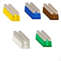 Kit de Fusíveis Médio Carro Variados com 50 Unidades 7,5a 15a 20a 25a 30a 12v