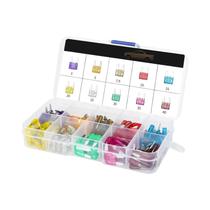 Kit De Fusíveis Mini Blade Para Carros, Caminhões, RVs E Embarcações, 100 Peças Com Ferramenta