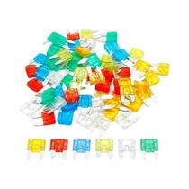 Kit De Fusíveis Mini Multicolorido Com 60 Peças, Substituição De Fusíveis De Lâmina Para Carro, RV, Kit De Fusíveis Mini Multicolorido Com 60 Peças, Substituição De Fusíveis De Lâmina Para Carro, RV,