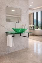 Kit de Gabinete De Vidro Moderno Luxuoso Para Lavabo E Banheiro Pequeno Design Luxo Sofisticado E Elegante Kit de Gabinete De Vidro Moderno Luxuoso Para Lavabo E Banheiro Pequeno Design Luxo Sofisticado E Elegante