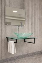 Kit de Gabinete De Vidro Moderno Luxuoso Para Lavabo E Banheiro Pequeno Design Luxo Sofisticado E Elegante Kit de Gabinete De Vidro Moderno Luxuoso Para Lavabo E Banheiro Pequeno Design Luxo Sofisticado E Elegante