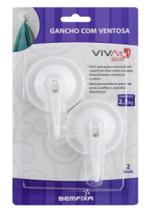 Kit de Ganchos Adesivos Bemfixa Branco Com 02 Unidades