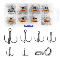 Kit de ganchos de pesca UCEC 110PCS de ganchos agudos de alto carbono