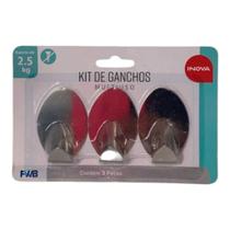Kit de Ganchos Multiuso 3 pçs Kit de Ganchos Multiuso 3 pçs