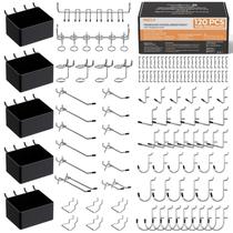 Kit de ganchos para painel perfurado INCLY com 120 peças e organizadores com cestos Kit de ganchos para painel perfurado INCLY com 120 peças e organizadores com cestos