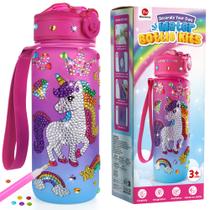 Kit de garrafa de água Mocoosy Decore Girls com unicórnio e sereia Kit de garrafa de água Mocoosy Decore Girls com unicórnio e sereia