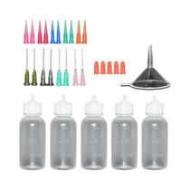 Kit De Garrafa De Cola Líquida Com Tubo De Gotejamento E Agulha De Ponta Cega Para Artesanato Kit De Garrafa De Cola Líquida Com Tubo De Gotejamento E Agulha De Ponta Cega Para Artesanato