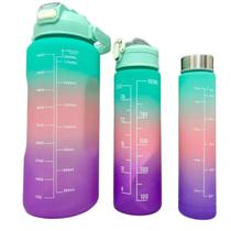 Kit de garrafa motivacional com 3 und ref2107