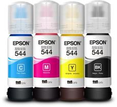 Kit De Garrafas De Tinta Para Impressora 544 Colorido Com 4 Cores