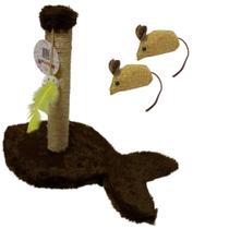 Kit De Gato - Arranhador Torre E 2 Ratinhos Com Catnip.