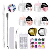 Kit de Gel Construtor para Unhas Gadcrystal 4 Cores 60ml DIY Kit de Gel Construtor para Unhas Gadcrystal 4 Cores 60ml DIY