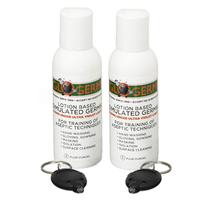 Kit de Gel GLO GERM Mini, pacote com 2 unidades, 60 ml, chaveiros UV
