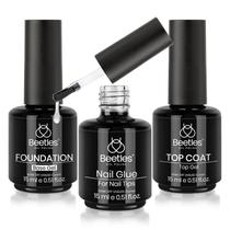 Kit de Gel para Unhas Beetles - 3 Unidades (Base, Top Coat e Cola) Kit de Gel para Unhas Beetles - 3 Unidades (Base, Top Coat e Cola)
