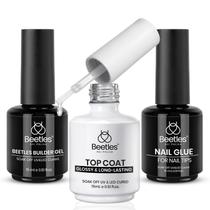 Kit de gel para unhas Beetles Gel Nail Glue 15 ml Builder Top Coat Kit de gel para unhas Beetles Gel Nail Glue 15 ml Builder Top Coat
