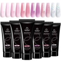 Kit de gel para unhas Beetles Poly Nail Gel 6 cores Rose Love