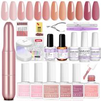 Kit de gel para unhas Builder SAVILAND com furadeira de unhas 6 cores e 10 mL Kit de gel para unhas Builder SAVILAND com furadeira de unhas 6 cores e 10 mL